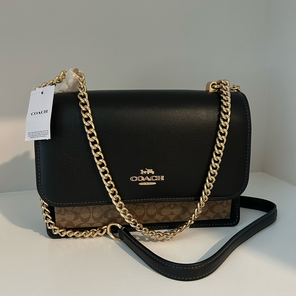 Coach Black and Brown Klare Crossbody Bag